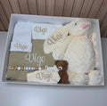Personalized Baby Gift Set | Neutral Embroidery & Accessories