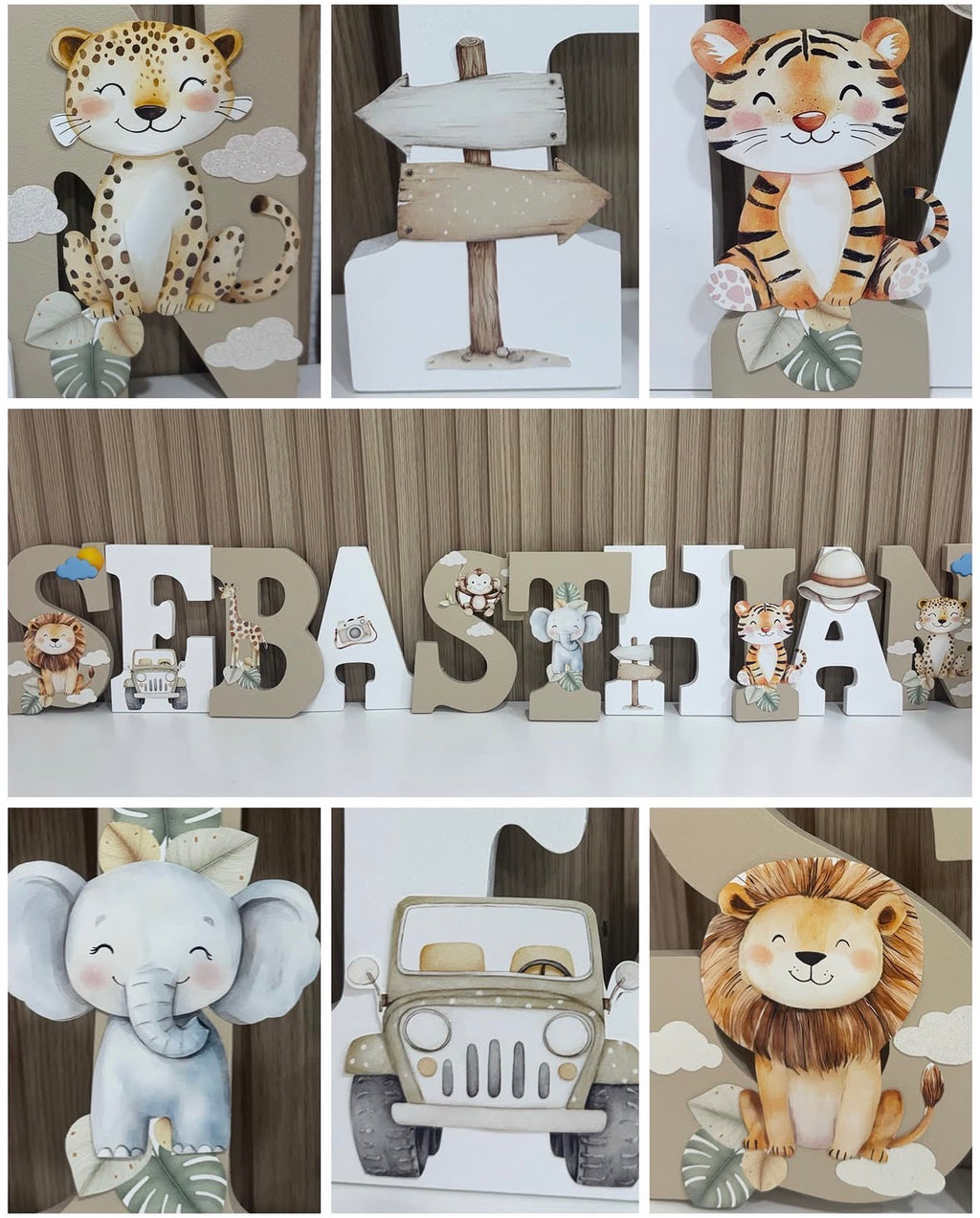 Letras Personalizadas Safari