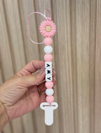 Girls Costum Pacifier Clip