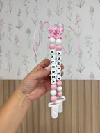 Girls Costum Pacifier Clip