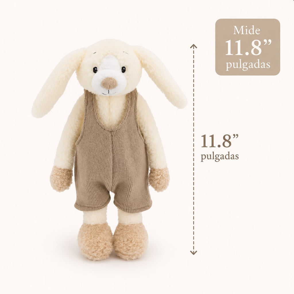 Peluche de conejito personalizado para bebé | Recuerdo de recién nacido a medida
