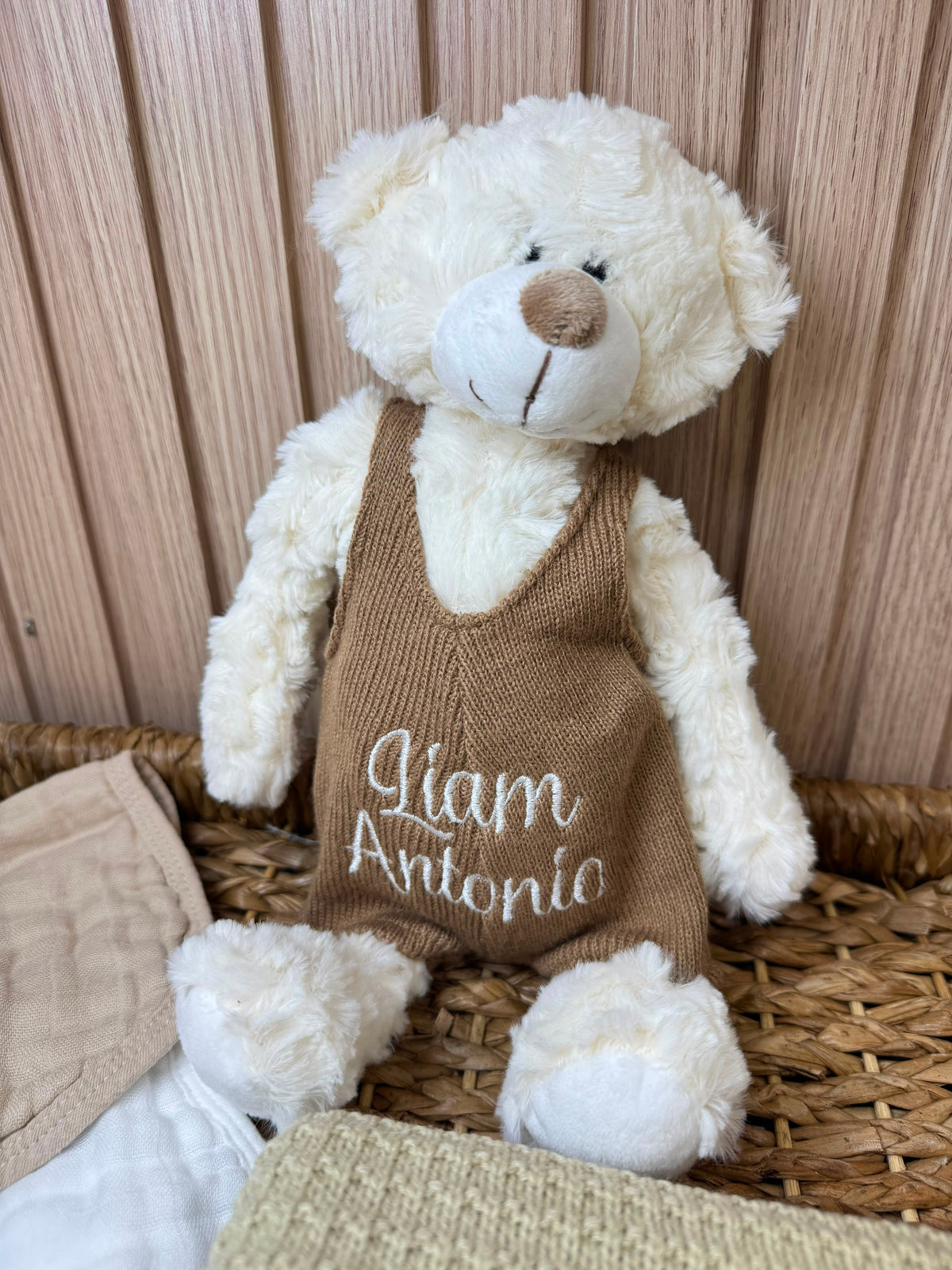 Personalized Baby Gift Set | 4 Piece Neutral Tones, Custom