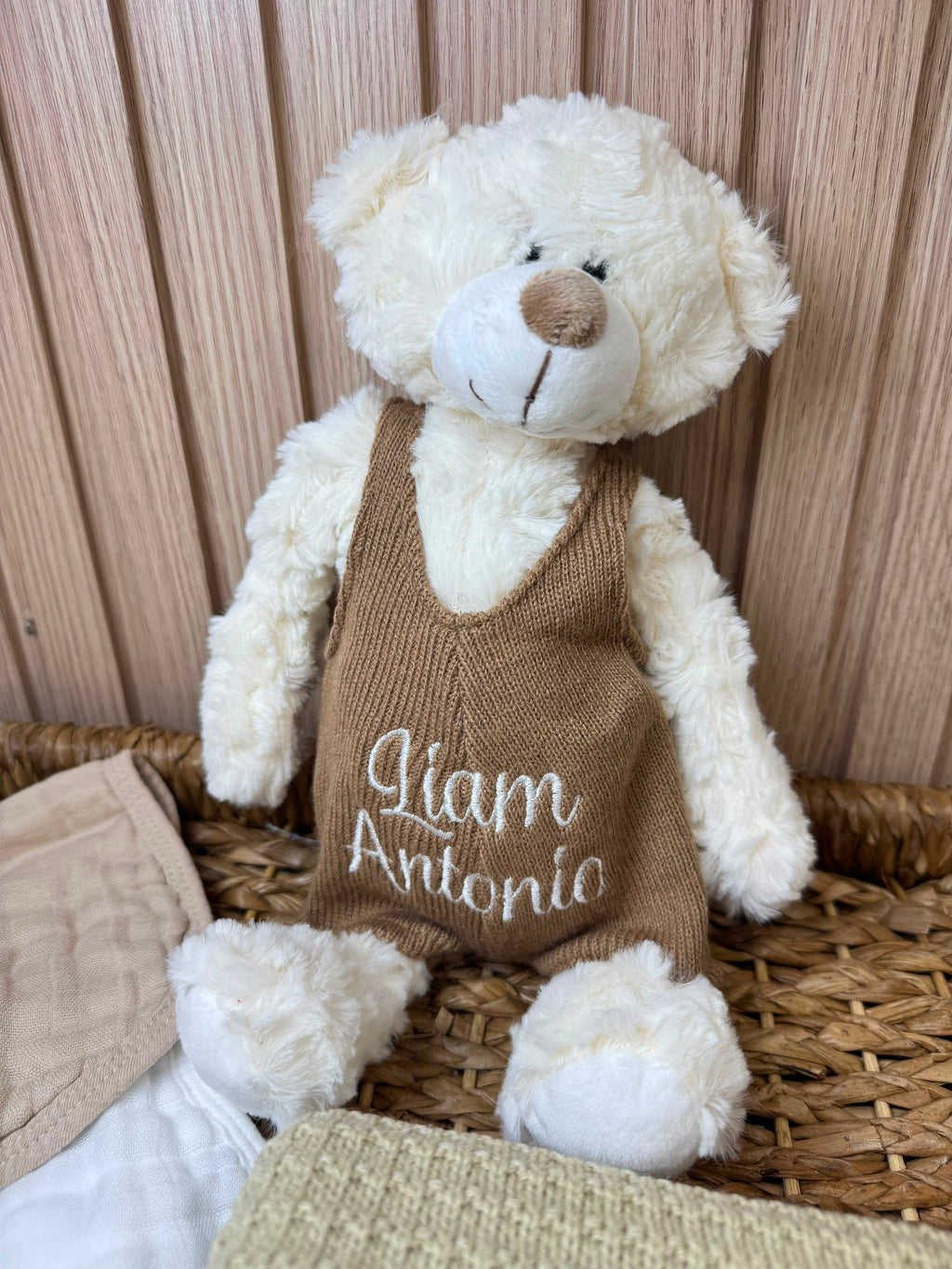 Personalized Baby Gift Set | 4 Piece Neutral Tones, Custom