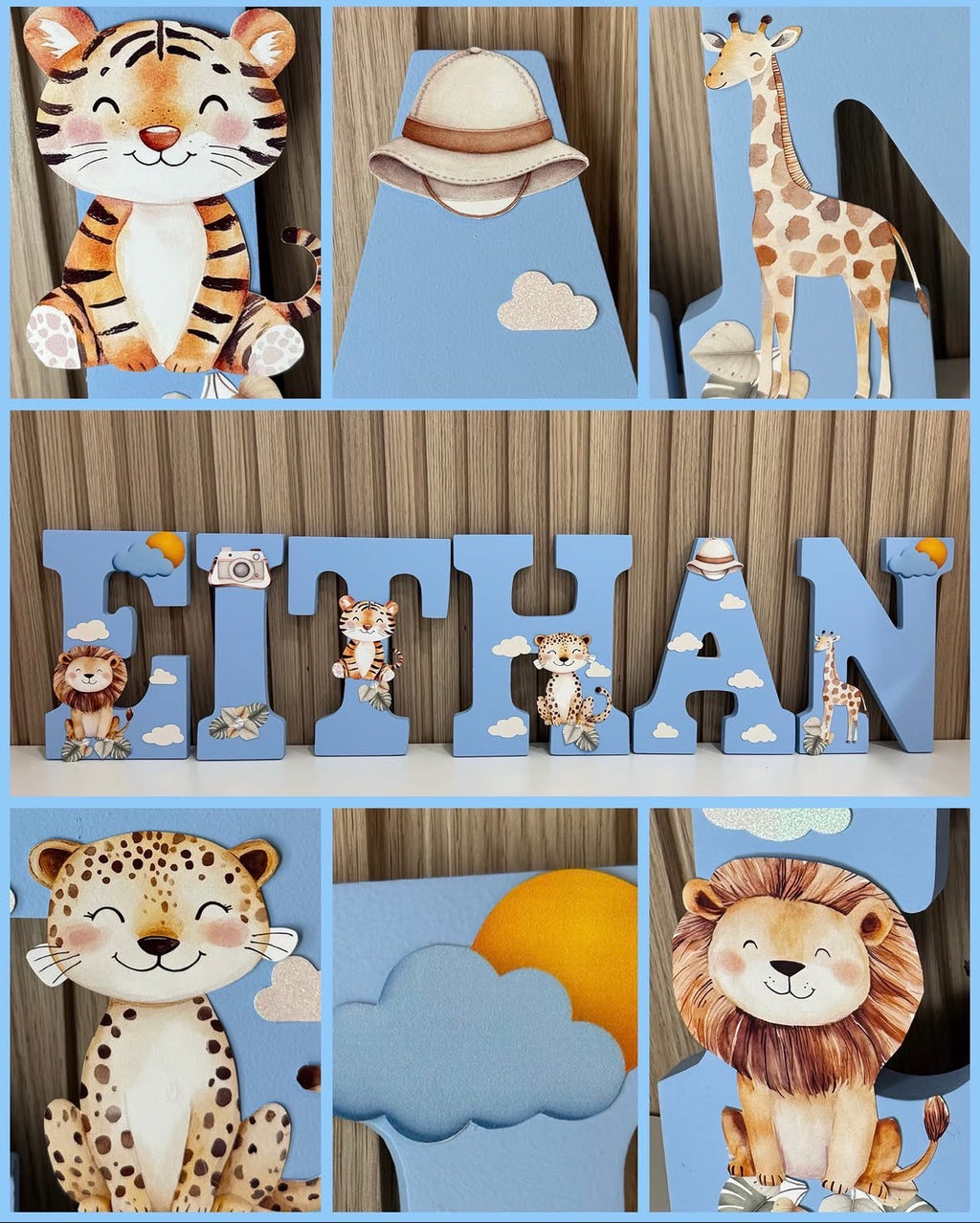 Letras Personalizadas Safari