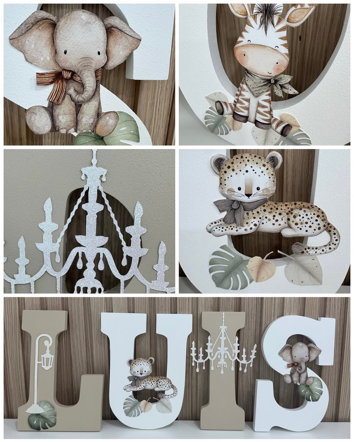 Letras Personalizadas Safari