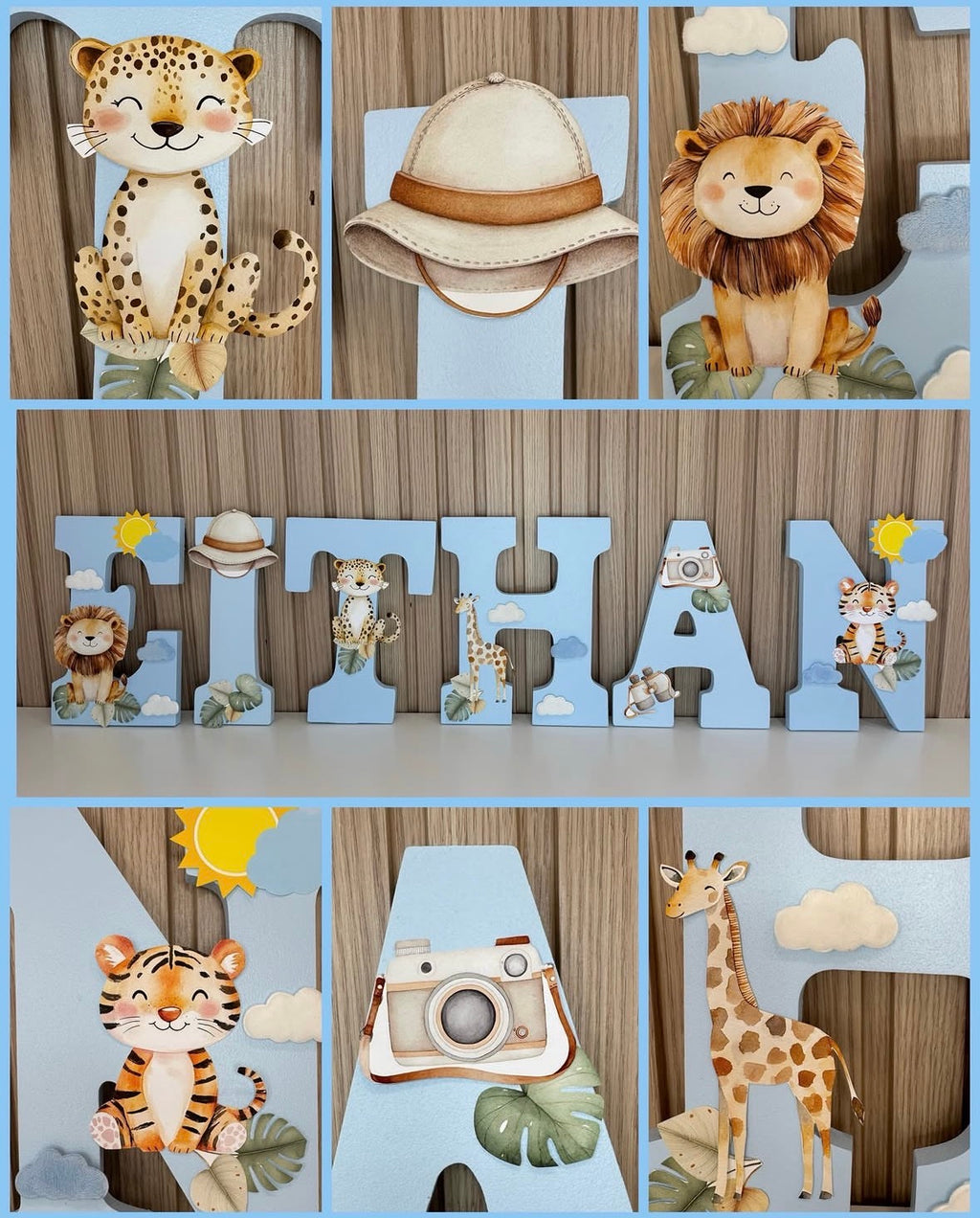 Letras Personalizadas Safari