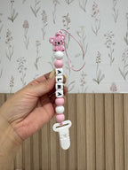 Girls Costum Pacifier Clip