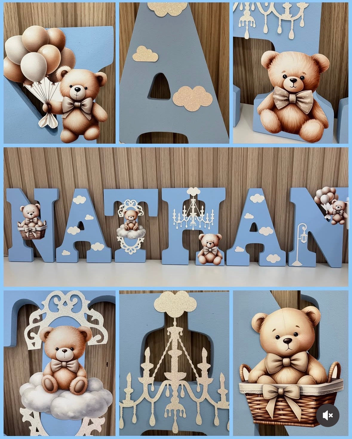 Letras Decorativas 3D – Cumpleaños, Bautizos y Baby Shower
