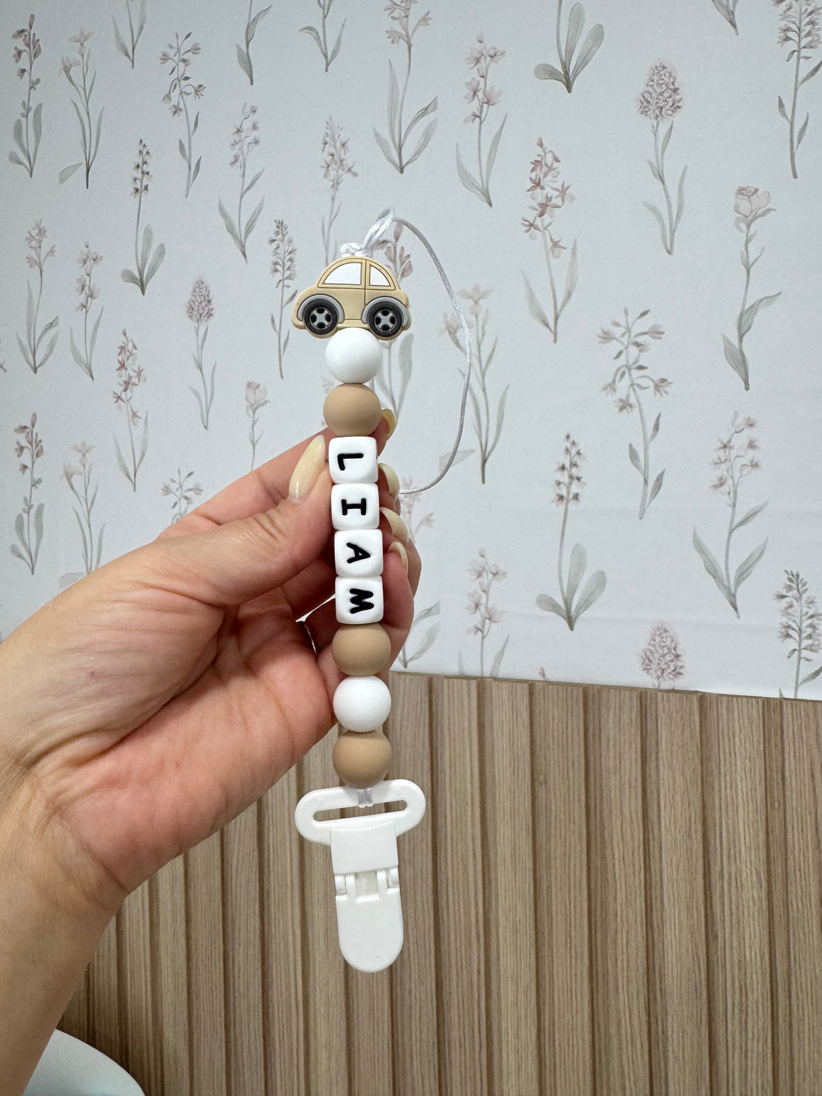 Custom Pacifier Clip – Choose Your Color & Emoji
