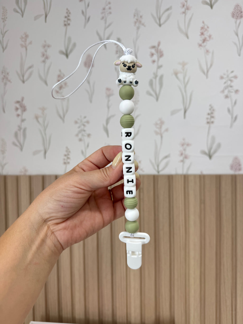 Custom Pacifier Clip – Choose Your Color & Emoji