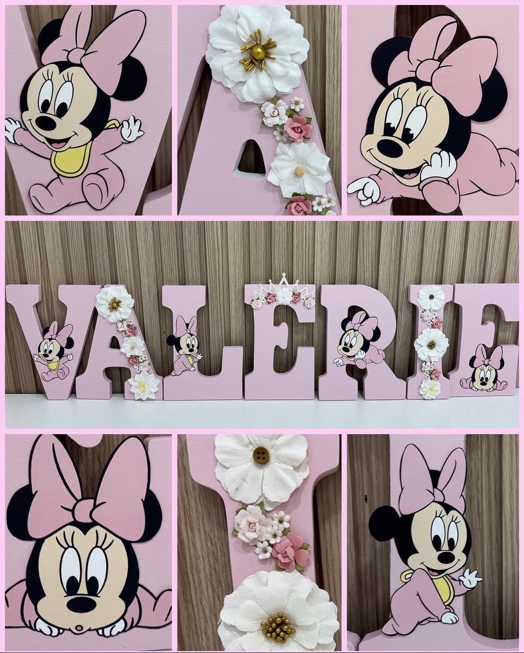 Letras Personalizadas Minnie Mouse