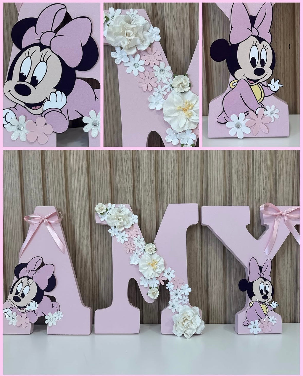 Letras Personalizadas Minnie Mouse