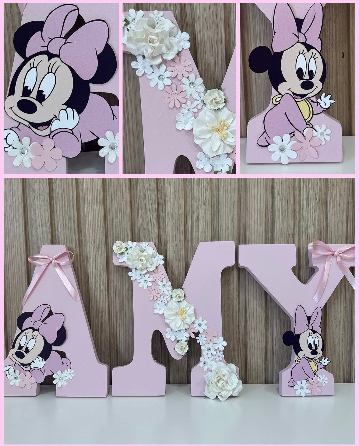 Letras Personalizadas Minnie Mouse