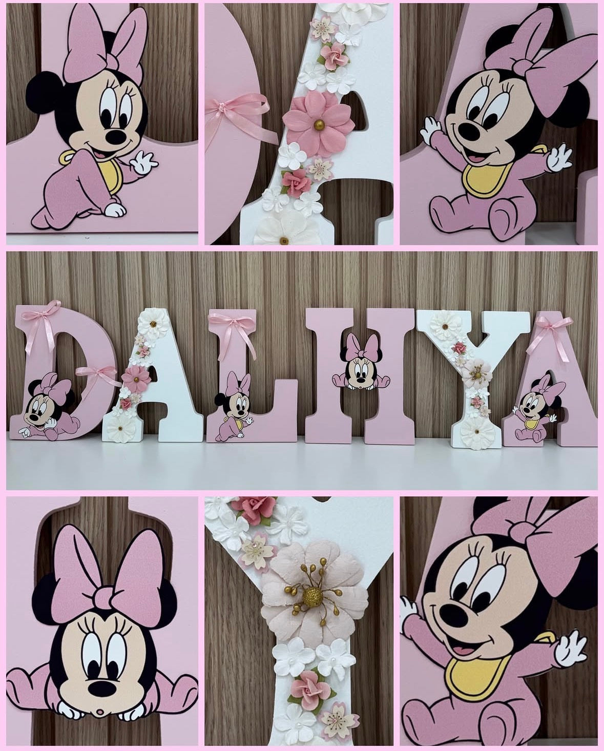 Letras Personalizadas Minnie Mouse