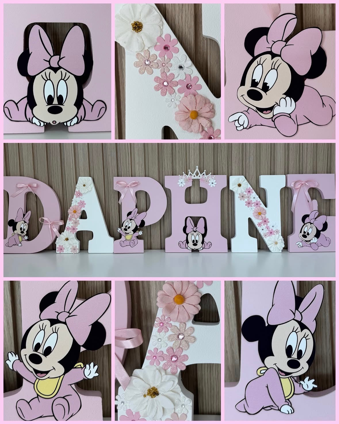 Letras Personalizadas Minnie Mouse