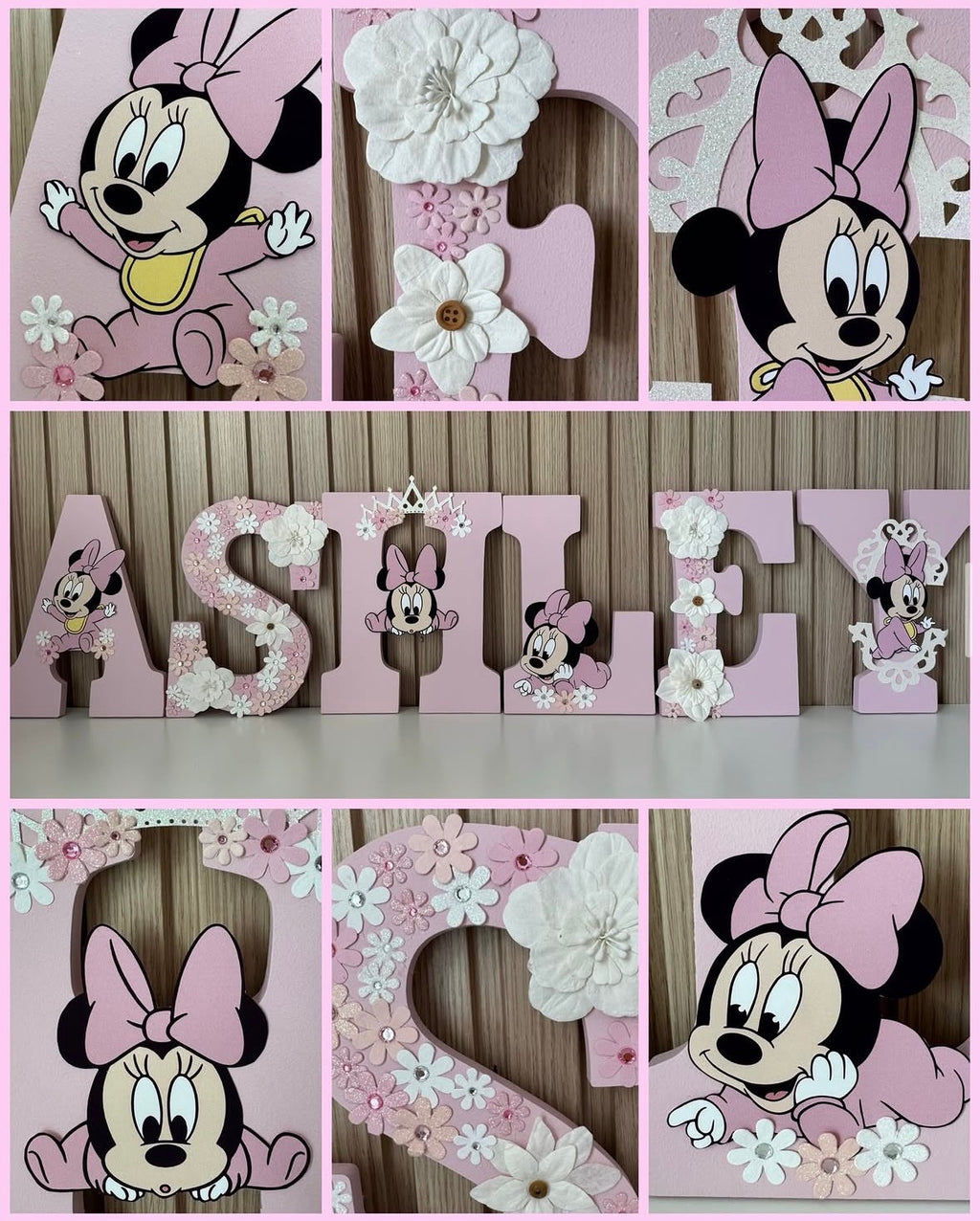 Letras Personalizadas Minnie Mouse