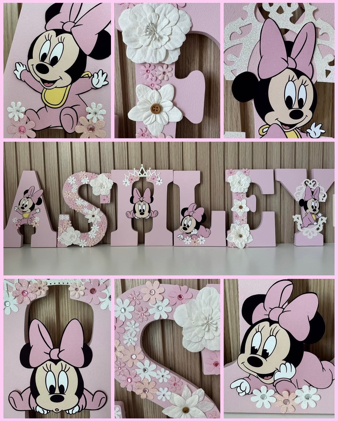 Letras Personalizadas Minnie Mouse