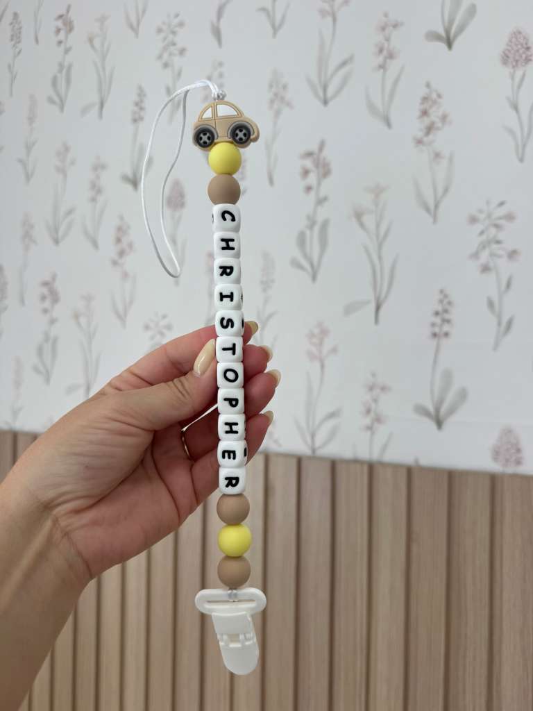 Sujetador de chupete personalizado – Elige tu color y emoji